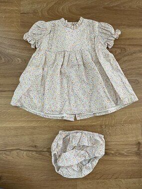 La Coqueta Floral Ruffle Dress with Bloomers, 18 months